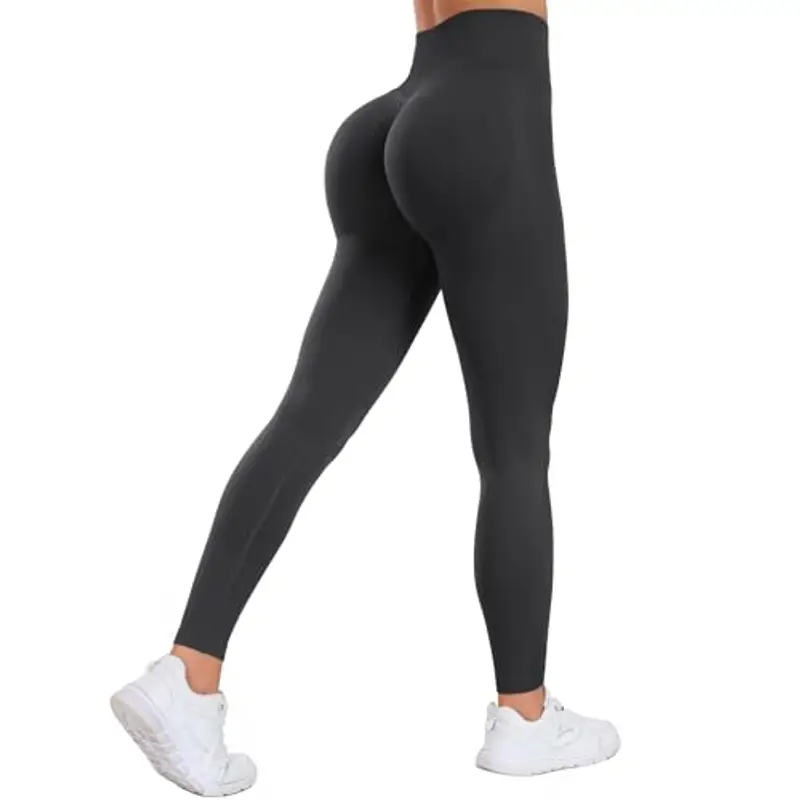 Somdiffy Leggins Sportivi Donna Push Up Vita Alta