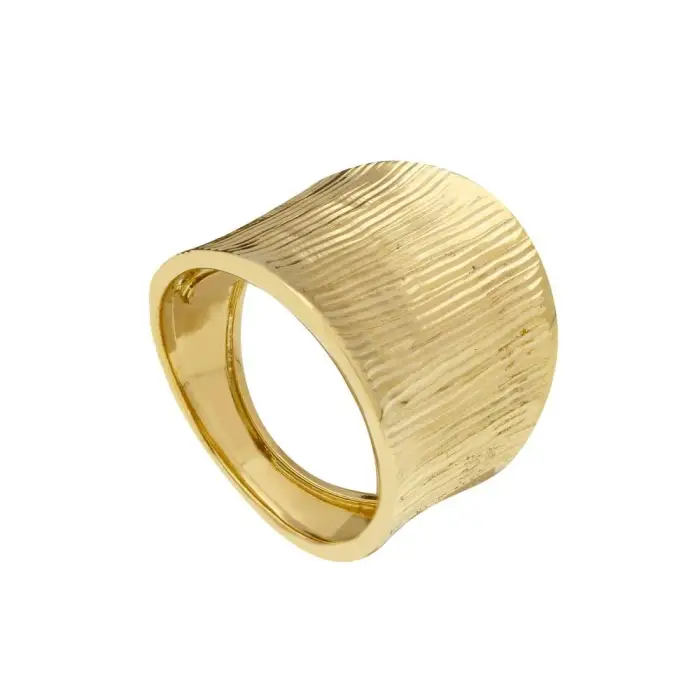 SONGA ANTONIO Anello Fascia Oro Giallo 18 Ct