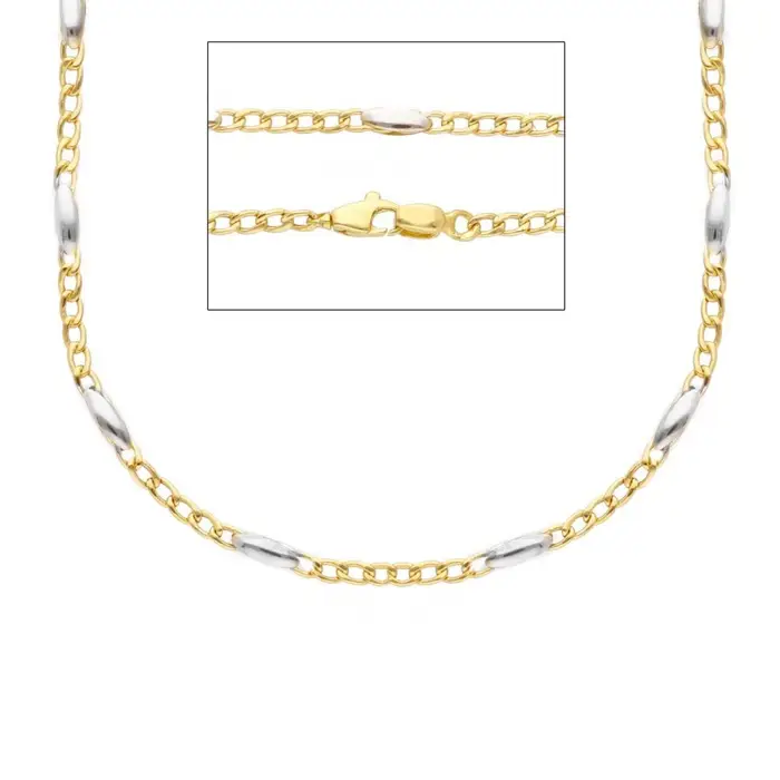 SONGA ANTONIO Catena Girocollo - Oro Giallo E Bianco