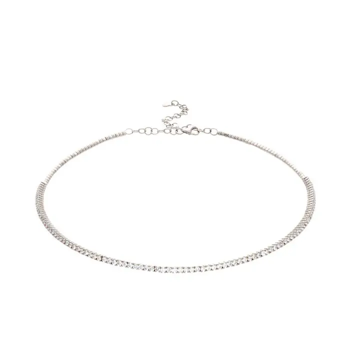 Girocollo Rigido - Oro Bianco - Songa Antonio