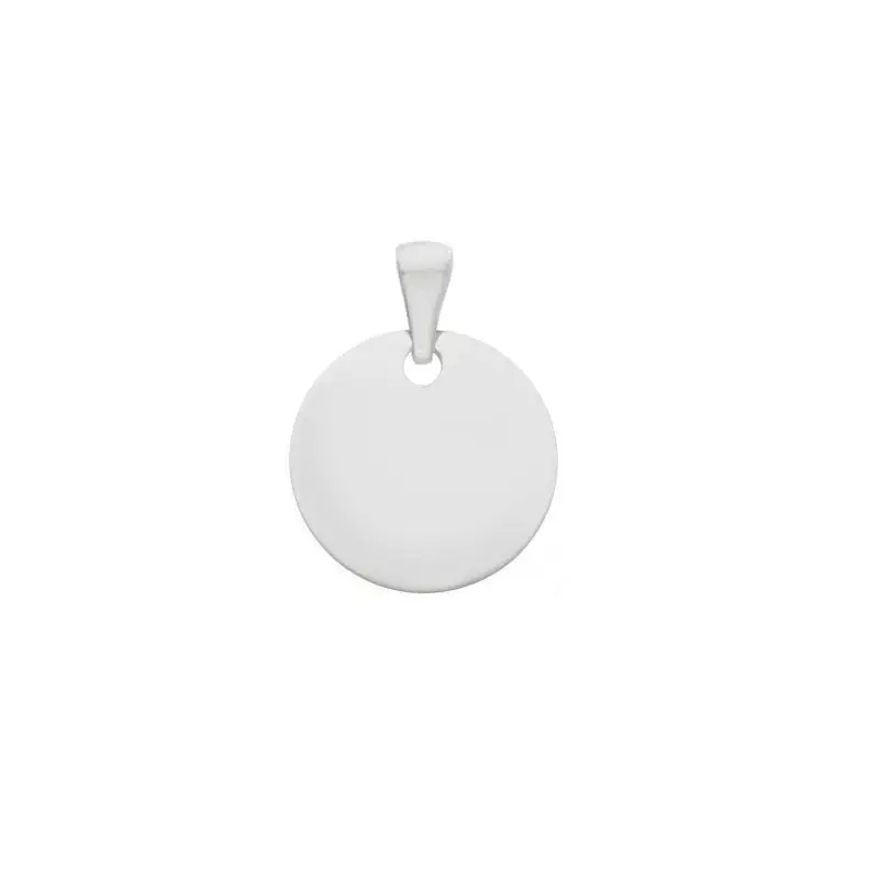 SONGA ANTONIO Medaglia In Oro Bianco 18 Ct Ø 14Mm