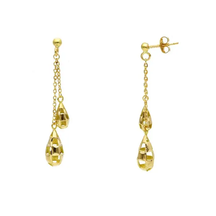 SONGA ANTONIO Orecchini Pendenti - Oro Giallo 18 Ct