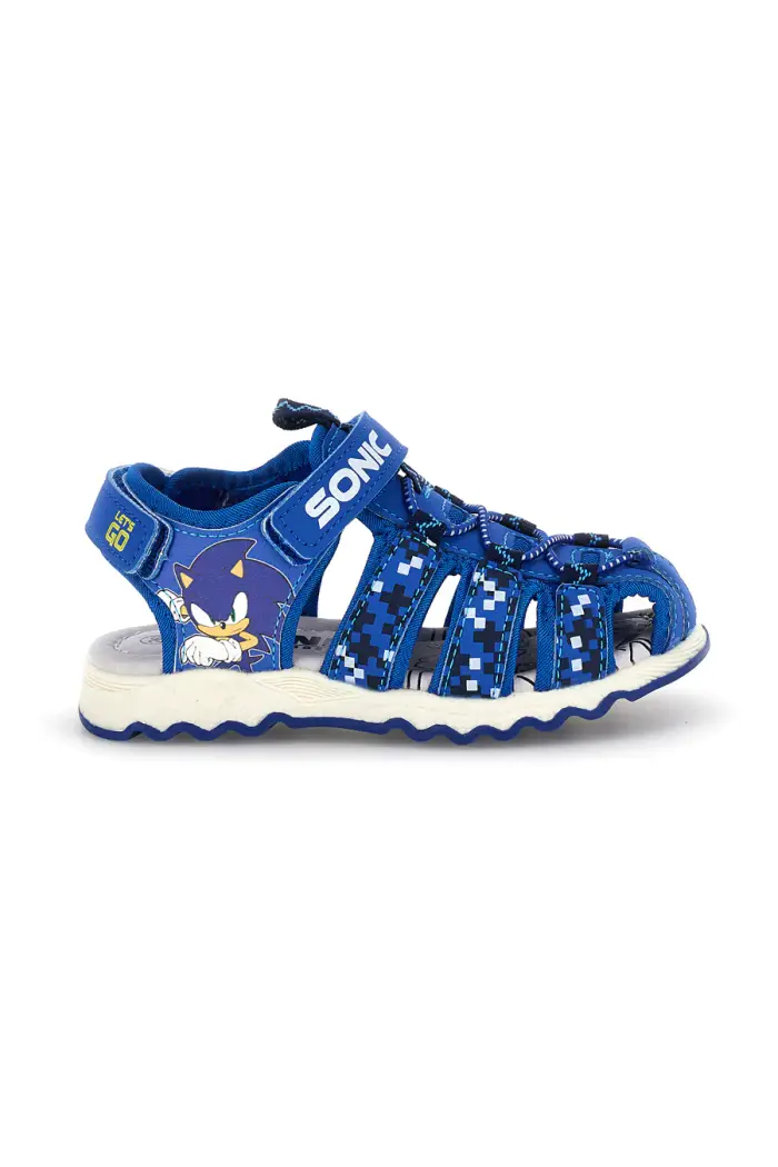Sandali blu con stampa Sonic e chiusura a strappo Sonic N9610089S10 [ROYAL]