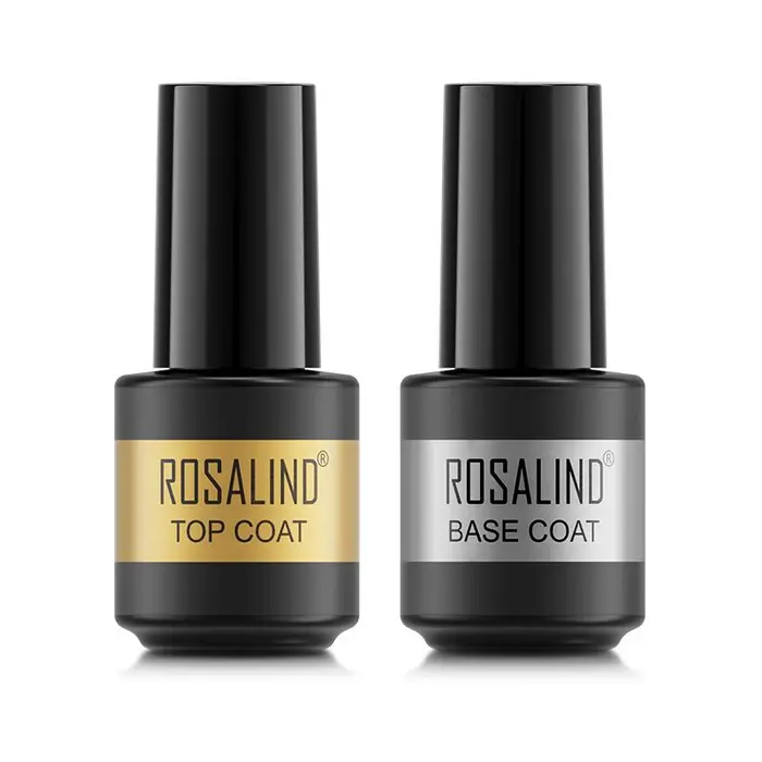 ROSALIND 2 pezzi di smalto gel funzionale base gel UV top coat per la cura delle unghie