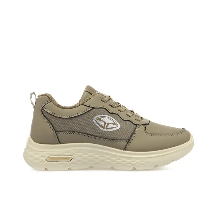 Sneakers donna beige da palestra con logo