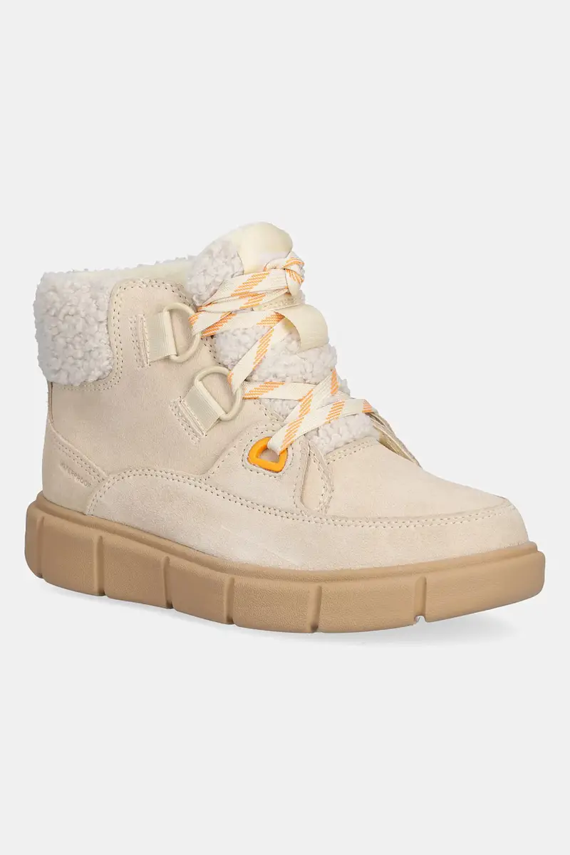 Sorel stivaletti alla caviglia in camoscio EXPLORER III NW LACE WP donna colore beige 2077961292