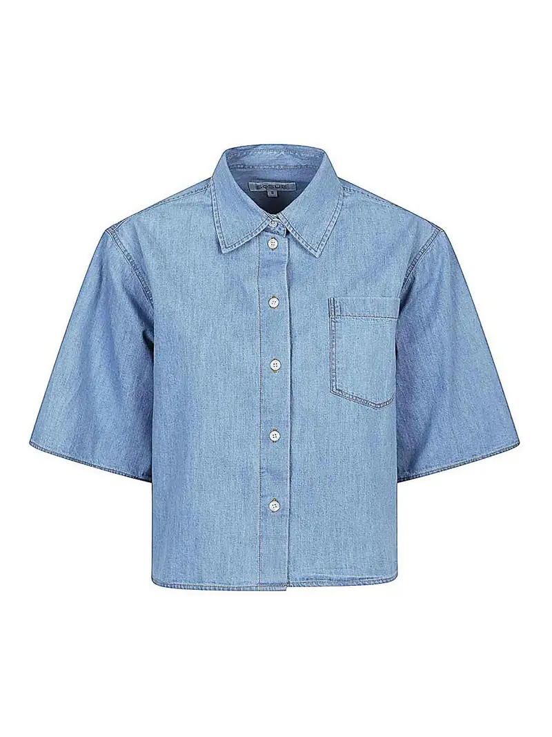 SoSue Camicia in cotone denim Blu