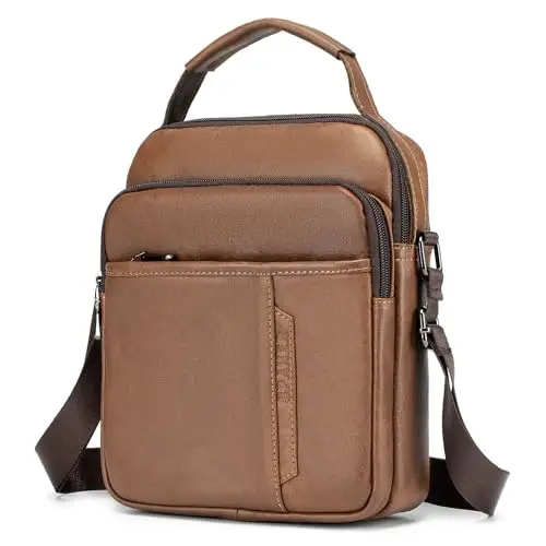 SPAHER Borsa a spalla Uomo Marrone 3665189