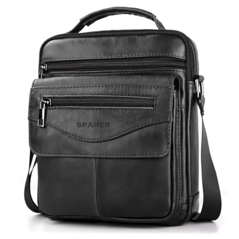 SPAHER Borsello Uomo Nero 938146