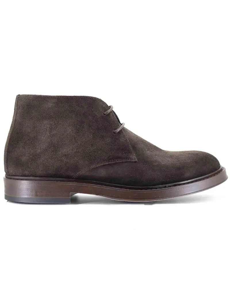 Spatarella Stivaletti in camoscio marrone con suola cucita Uomo SP2101 014