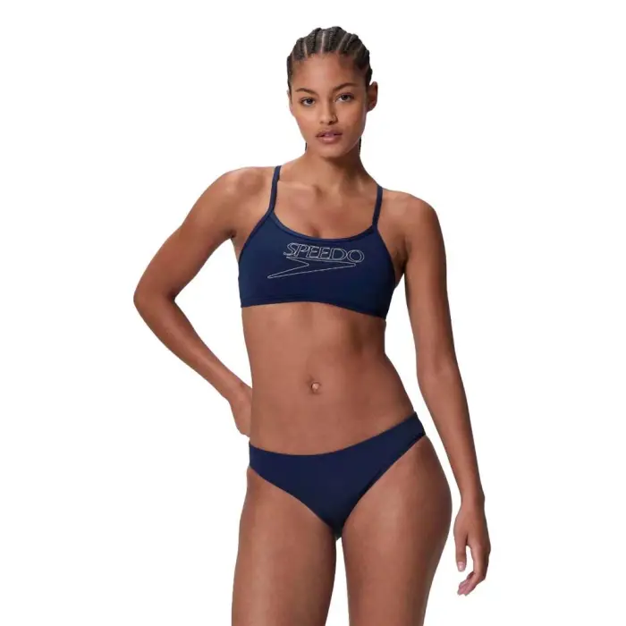 Speedo Costume Intero Piscina Due Pezzi Endurance Blu Donna