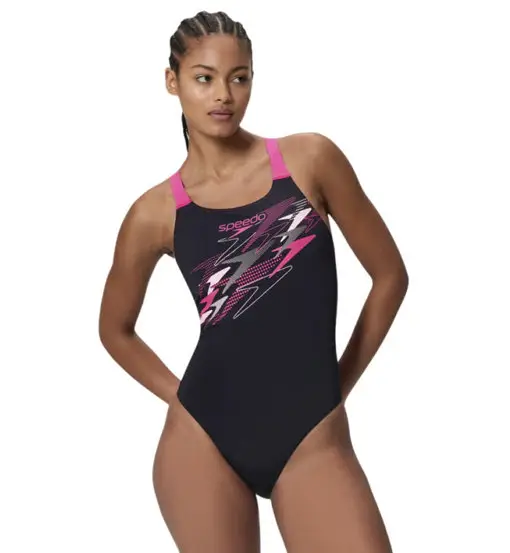 Medley Logo Medalist W - costume intero - donna Black