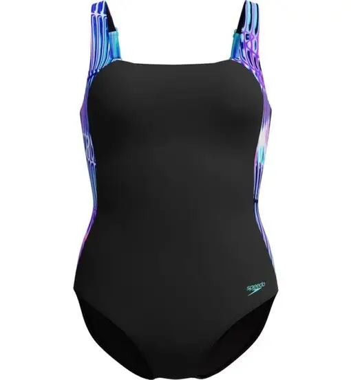Speedo Shaping LunaLustre Printed W - costume intero - donna Black