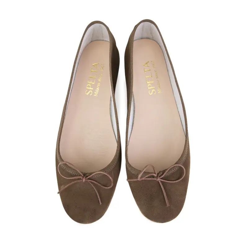 SPELTA MILANO Ballerina - Cioccolato Scamosciato Eu