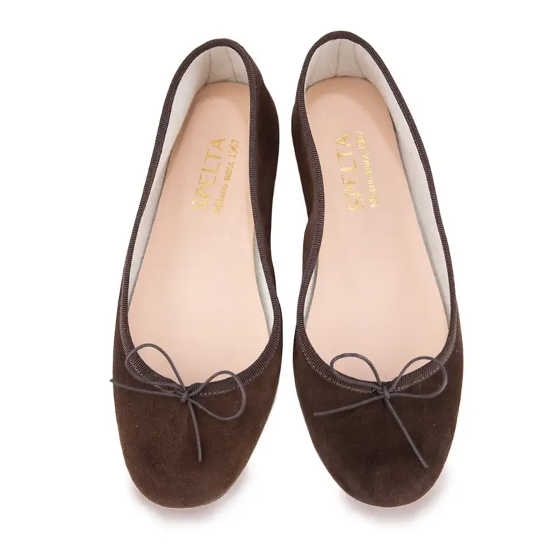 SPELTA MILANO Ballerina - Marrone Scamosciato Testa Di Moro Eu