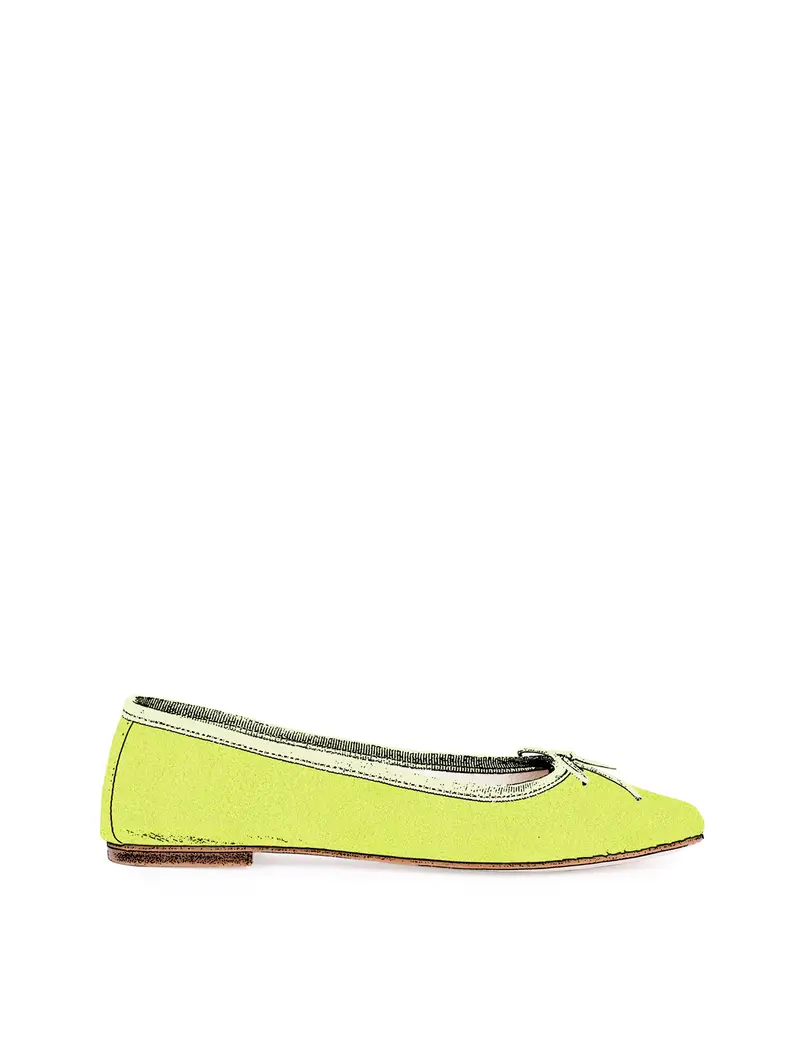 SPELTA MILANO Ballerina - Verde Lime Scamosciato Eu