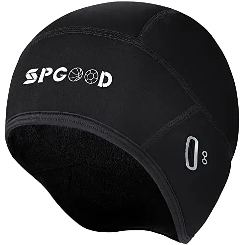 SPGOOD Berretto Sottocasco Bici Invernale, Copricapo Berretto da Casco da Ciclismo da Uomo Donna, Antivento Caldo
