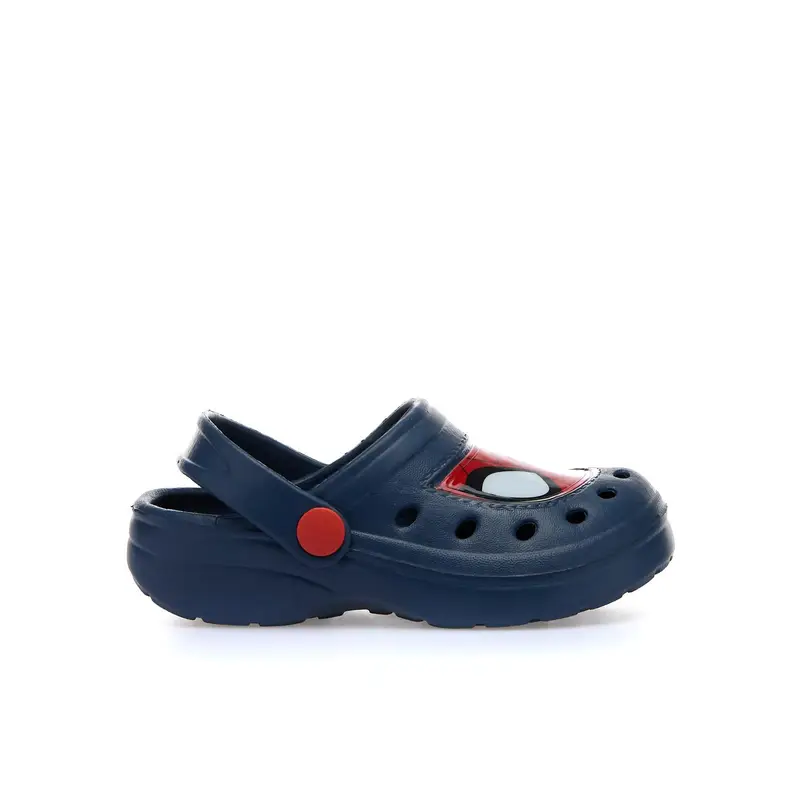 SPIDERMAN Ciabatte bimbo blu in gomma da mare modello crocs con stampa cartoon