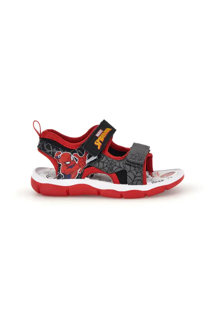 Sandali nero rosso con strappi e luci Spiderman R1310651S [NERO]