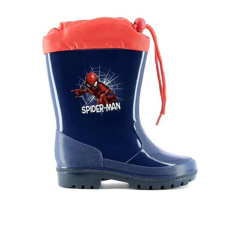 SPIDERMAN Stivali blu bambino da pioggia in gomma cartoon
