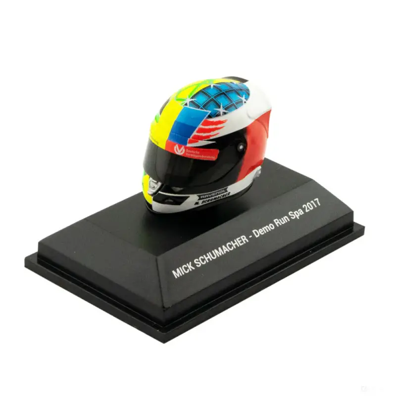 Sponsor Italia 1 8, Mick Schumacher Belgium GP 2017 Mini casco