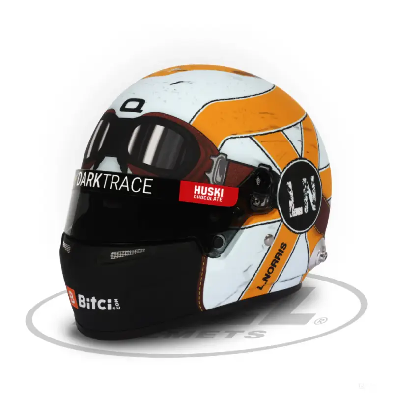 Sponsor Italia Lando Norris Mini Helmet 2021 Monaco edition 1 2