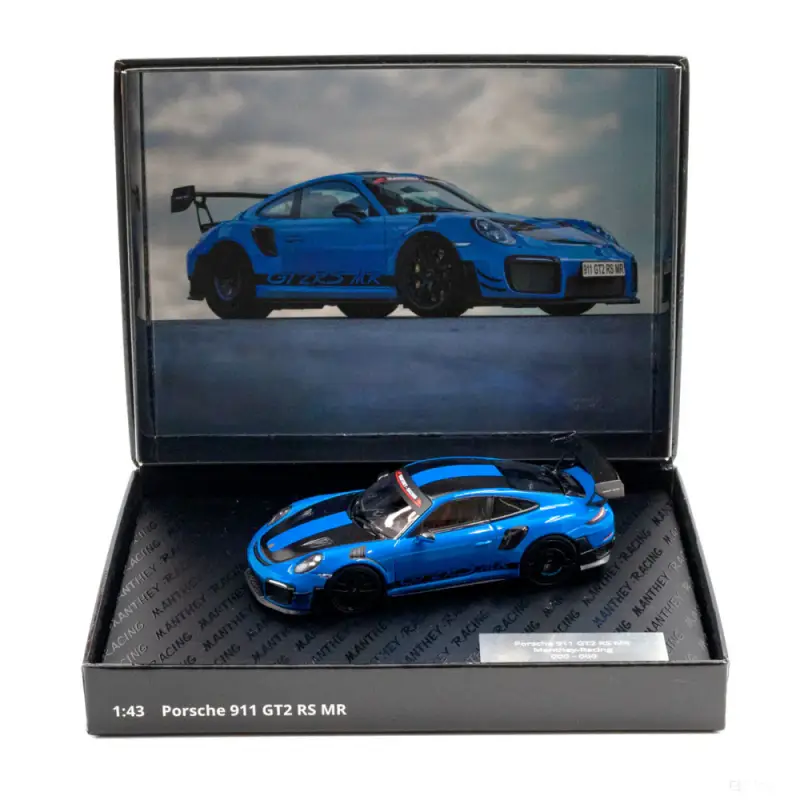 Sponsor Italia Manthey-Racing Porsche 911 GT2 RS MR 1 43 Blu Collector Edition