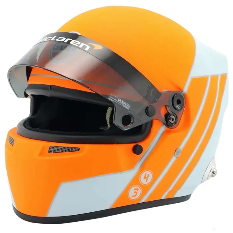Sponsor Italia McLaren Mini casco Gulf x McLaren 2021 1 2