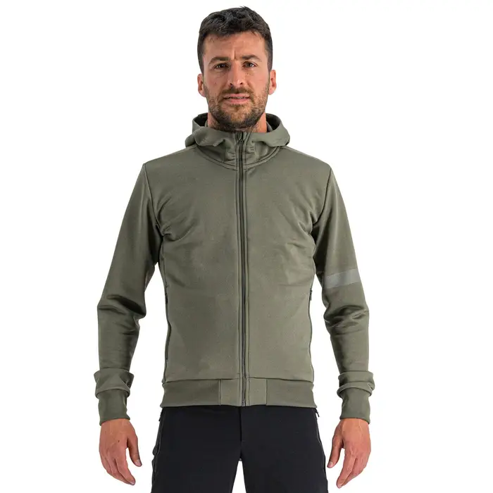 Felpa con cappuccio Giara Verde