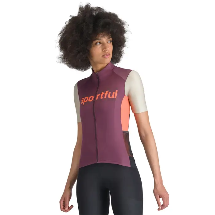 Sportful Supergiara Logo W - maglia ciclismo - donna Bordeuaux
