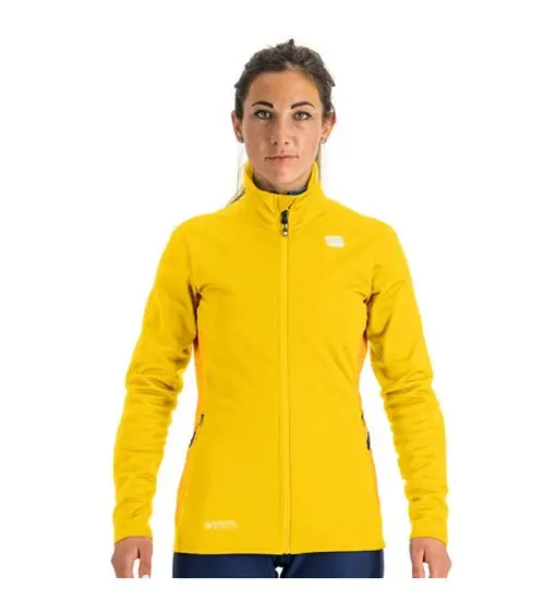 Sportful Squadra Jkt W - giacca sci da fondo - donna Dark Yellow