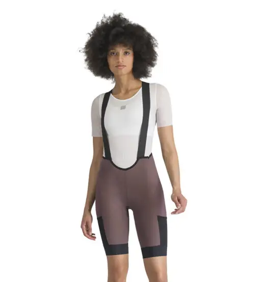 Sportful Supergiara 2 W Bibshort - pantaloncini ciclismo - donna Purple