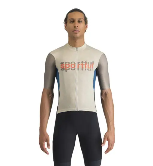 Sportful Supergiara Logo - maglia ciclismo - uomo Beige