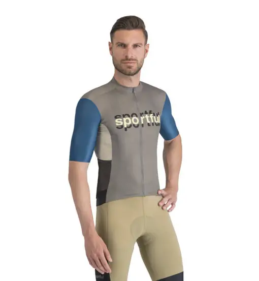 Sportful Supergiara Logo - maglia ciclismo - uomo Grey