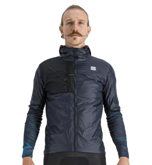 Sportful Supergiara Puffy - giacca ciclismo - uomo Blue