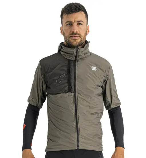 Sportful Supergiara Puffy - giacca ciclismo - uomo Brown