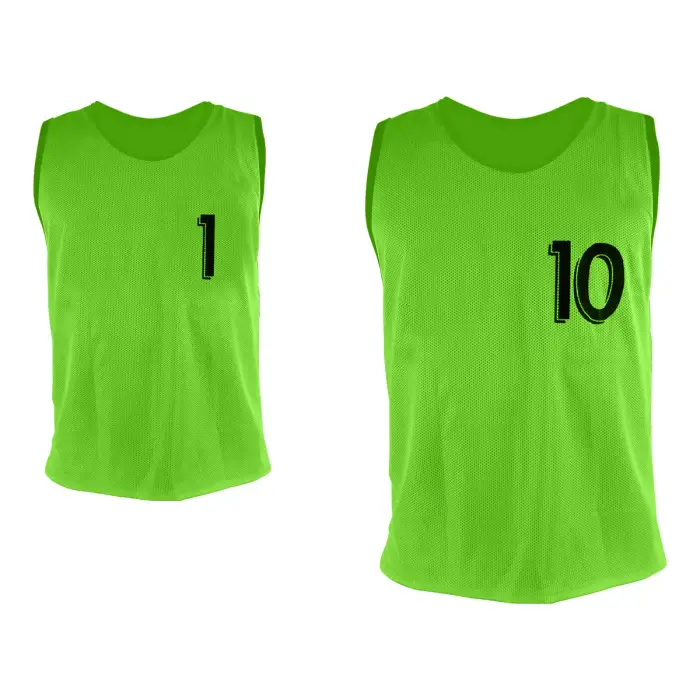 Sporti Chasuble numerata da 1 a 10 (x10) Vert