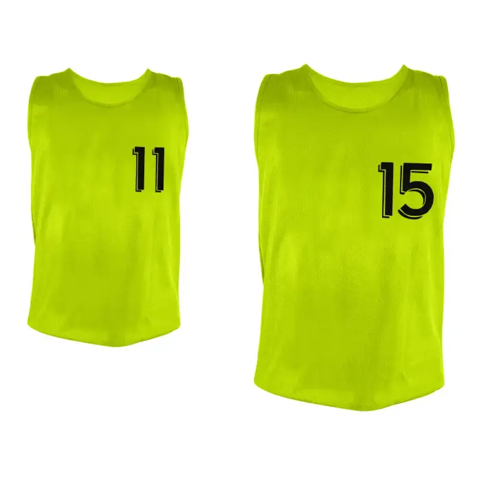 Sporti Chasuble numerata da 11 a 15 (x5) Jaune