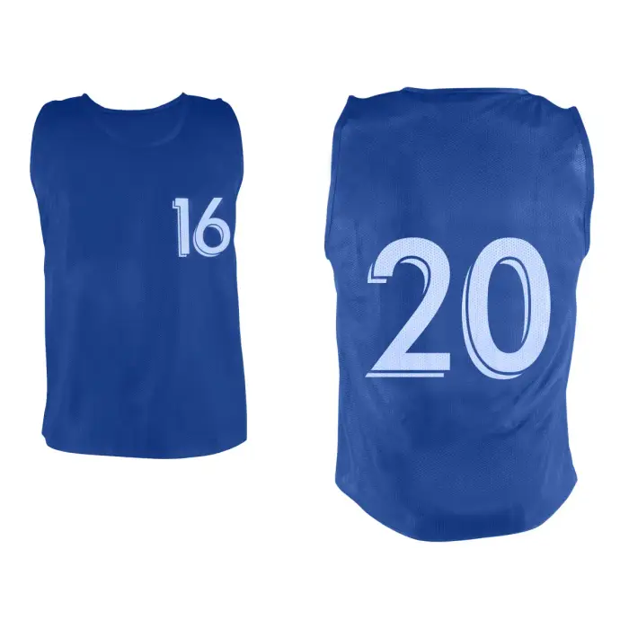 Sporti Chasuble numerato da 16 a 20 (x5) Bleu