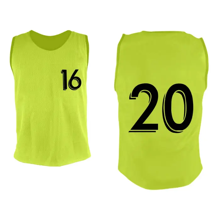 Sporti Chasuble numerato da 16 a 20 (x5) Jaune