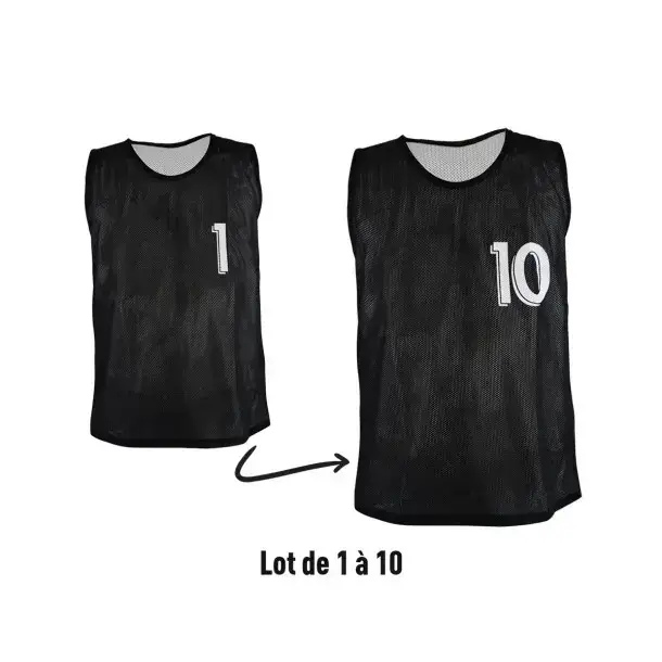 Sporti Chiusure reversibili numerate N° 1 - 10 (x10) Noir