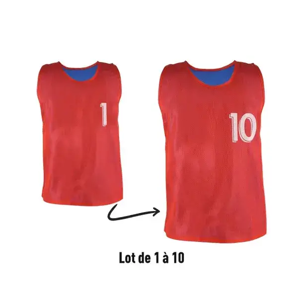 Sporti Chiusure reversibili numerate N° 1 - 10 (x10) Rouge
