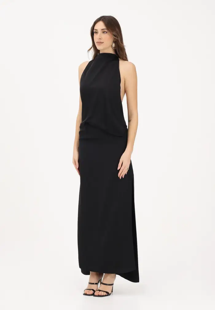 SPORTMAX Abito lungo SPSDOLMEN nero da donna