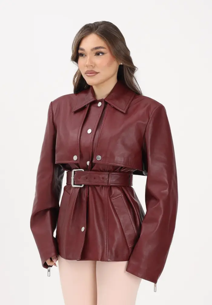 SPORTMAX Giubbotto SPSTENZONE bordeaux da donna
