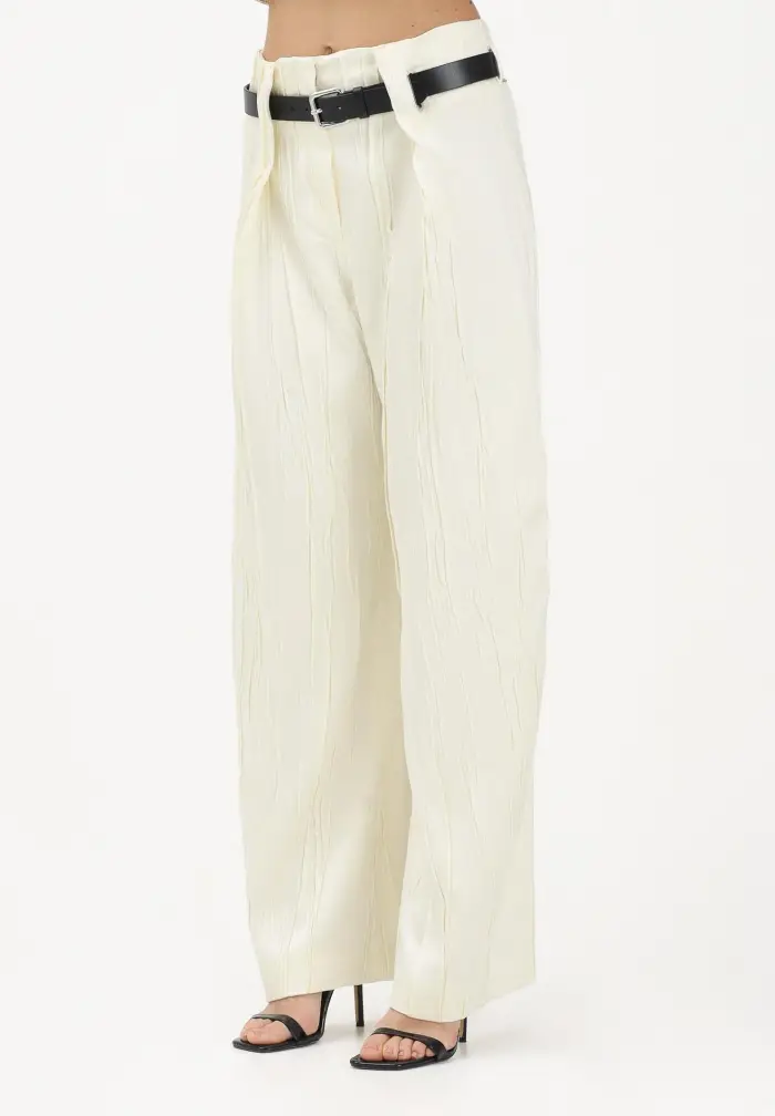 SPORTMAX Pantalone elegante SPXLESENA avorio da donna