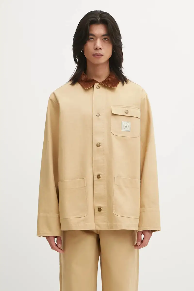 Sporty & Rich giacca in cotone SRHWC Painters colore beige JA06965305BE09