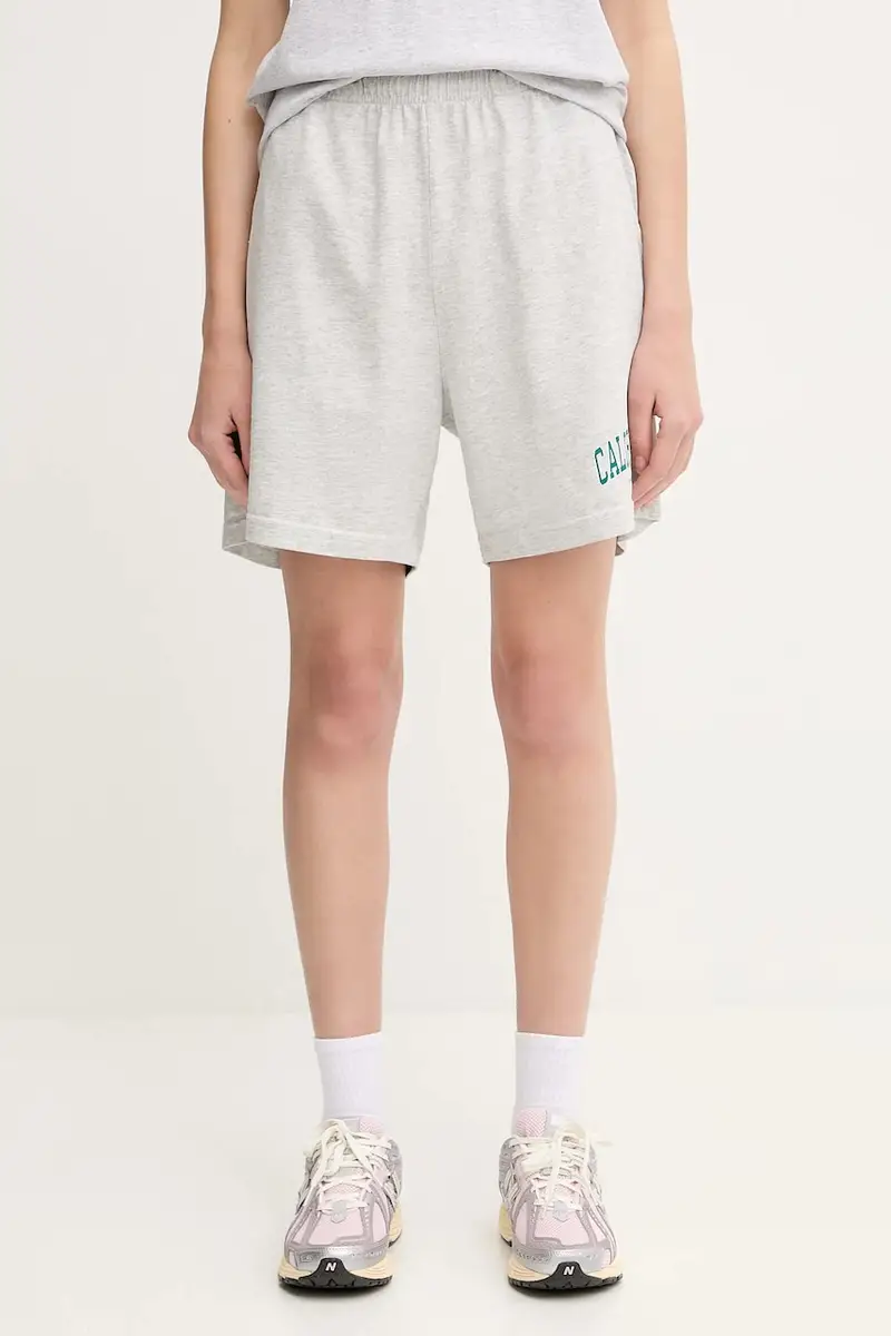 Sporty & Rich pantaloncini California Gym donna colore grigio SH039622501GY03
