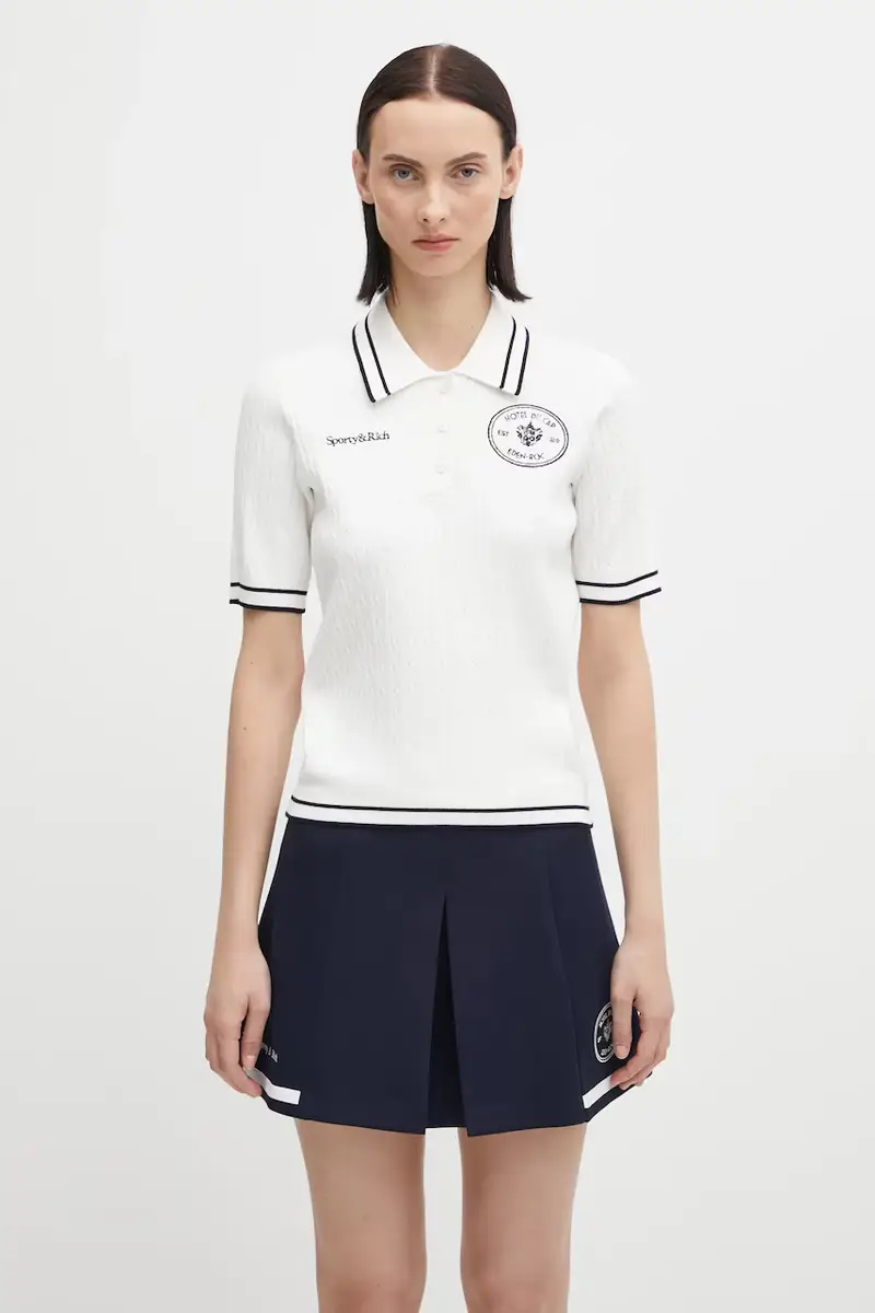 Sporty & Rich Polo Donna Bianco 3171163