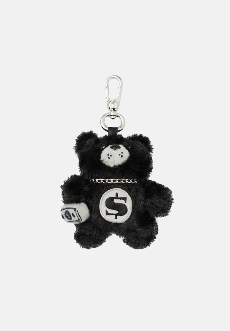 SPRAYGROUND Ciondolo FUR CRAY BLACK BEAR KEYCHAIN nero da donna