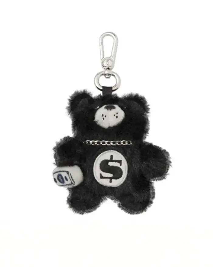 Sprayground Portachiavi Fur Cray Black Bear Cub nero